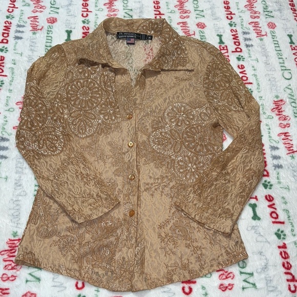 Rampage Tops - Rampage clothing CO lace button up top